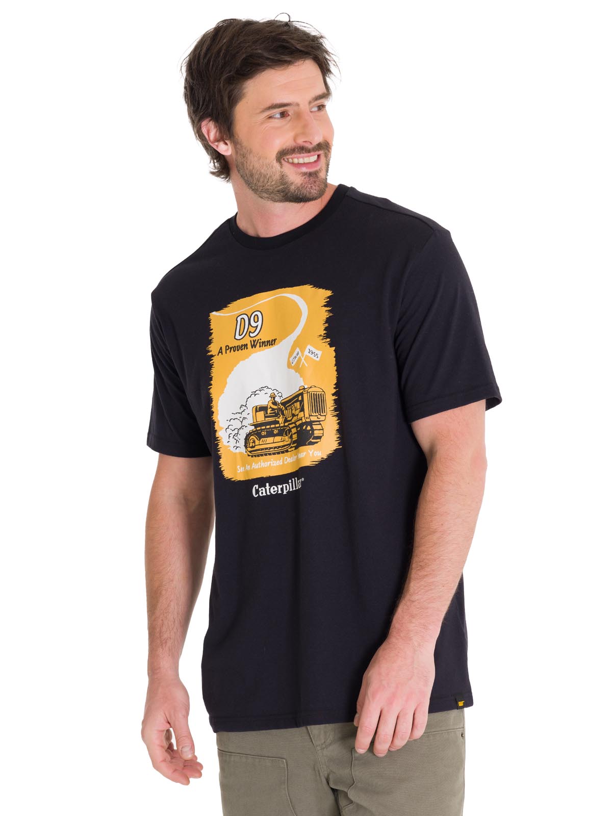Camiseta D Series Graphic Tee Para Hombre Color Negro-1