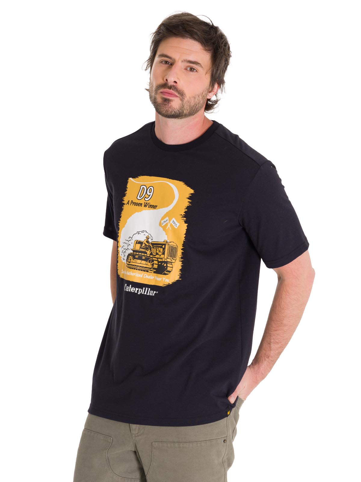 Camiseta D Series Graphic Tee Para Hombre Color Negro-2