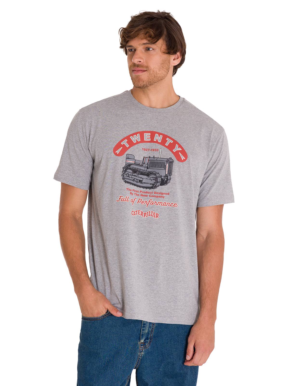 Camiseta Projects Graphic Tee Para Hombre Color Gris-1