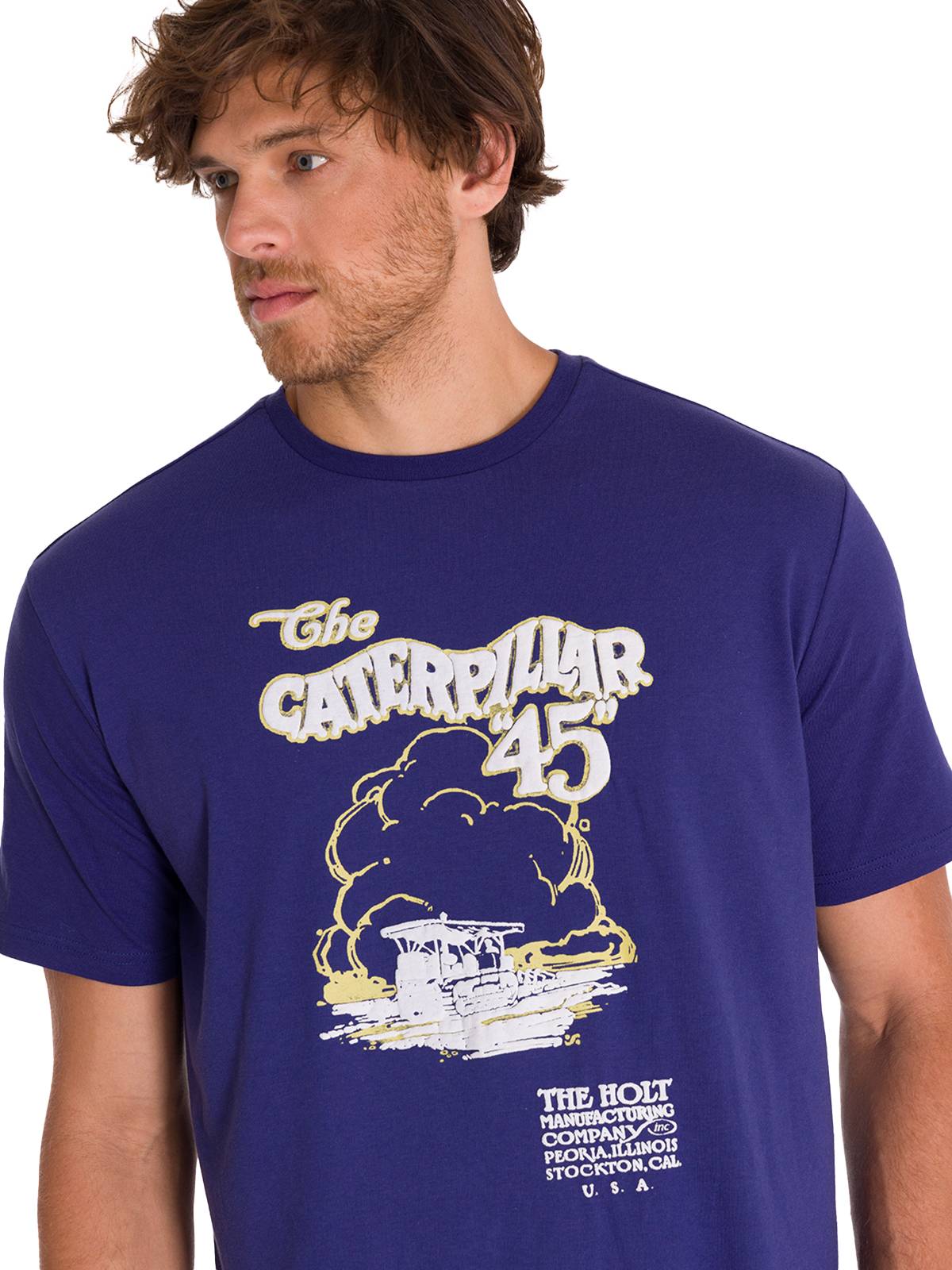 Camiseta Projects Graphic Tee Para Hombre Color Azul-4