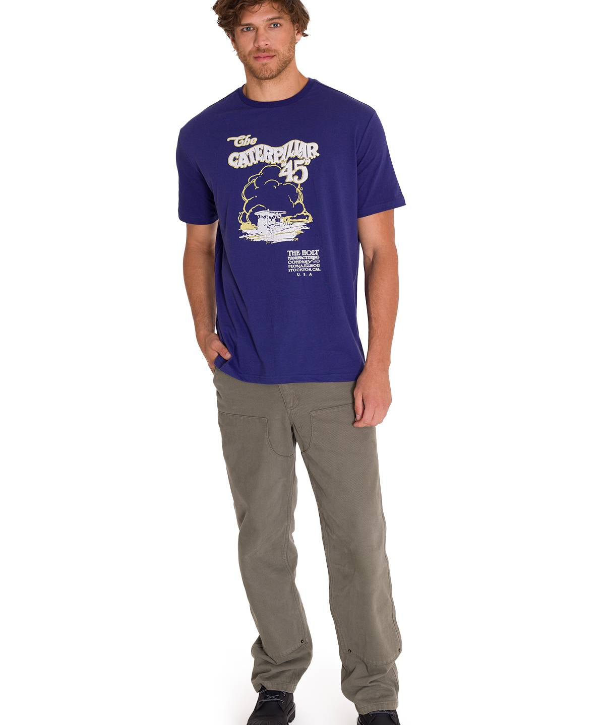 Camiseta Projects Graphic Tee Para Hombre Color Azul-5