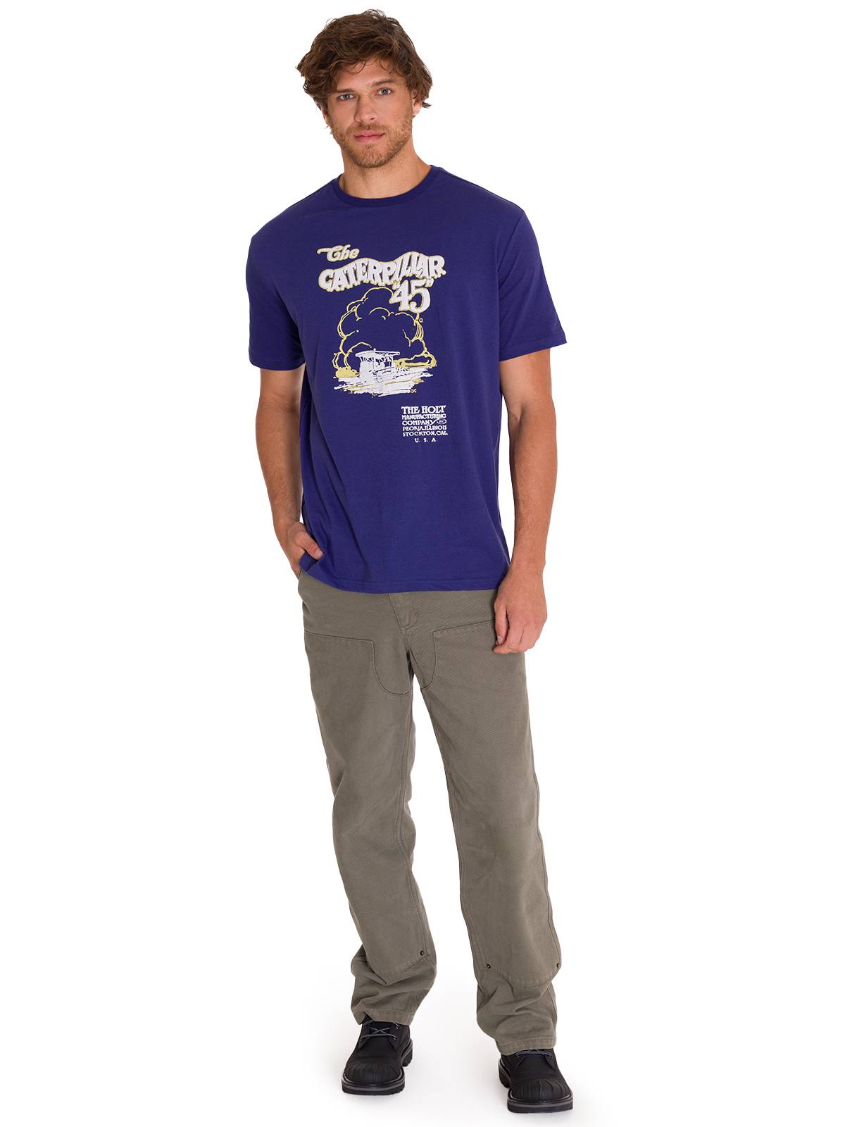 Camiseta Projects Graphic Tee Para Hombre Color Azul-5