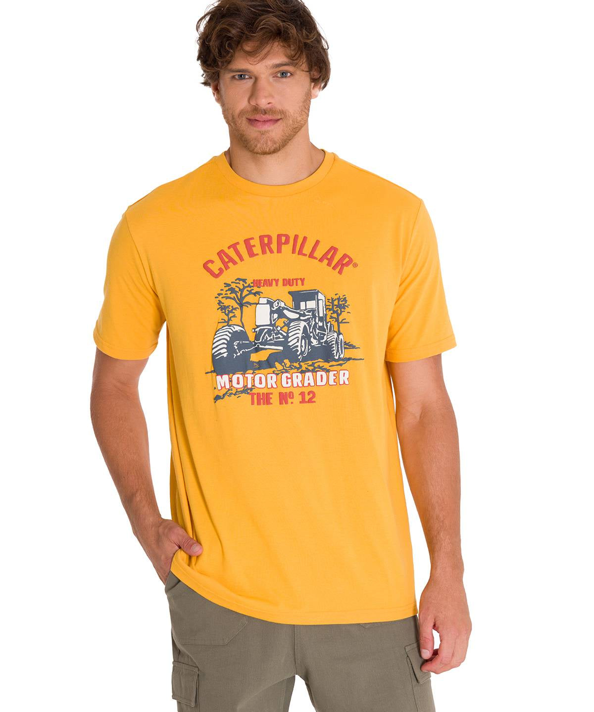 Camiseta Equipment Graphic Te Para Hombre Color Amarillo-1