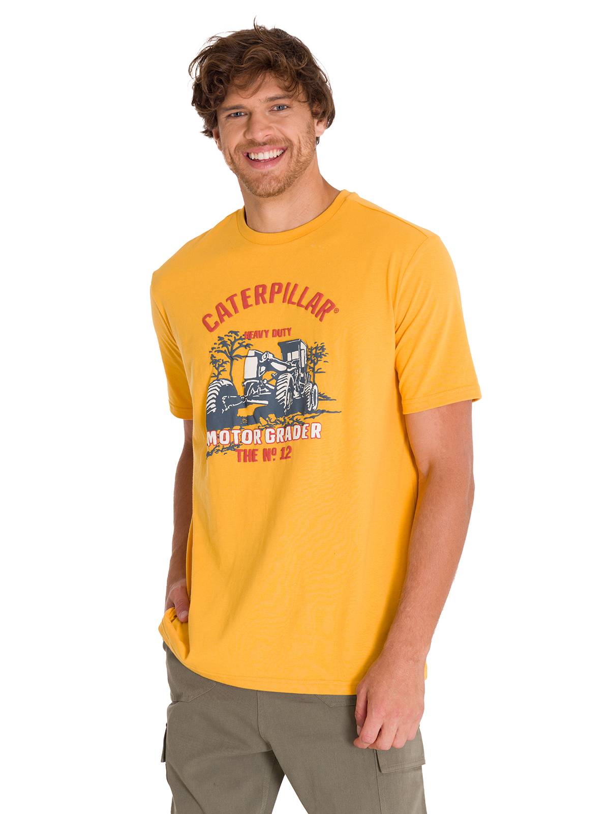 Camiseta Equipment Graphic Te Para Hombre Color Amarillo-2
