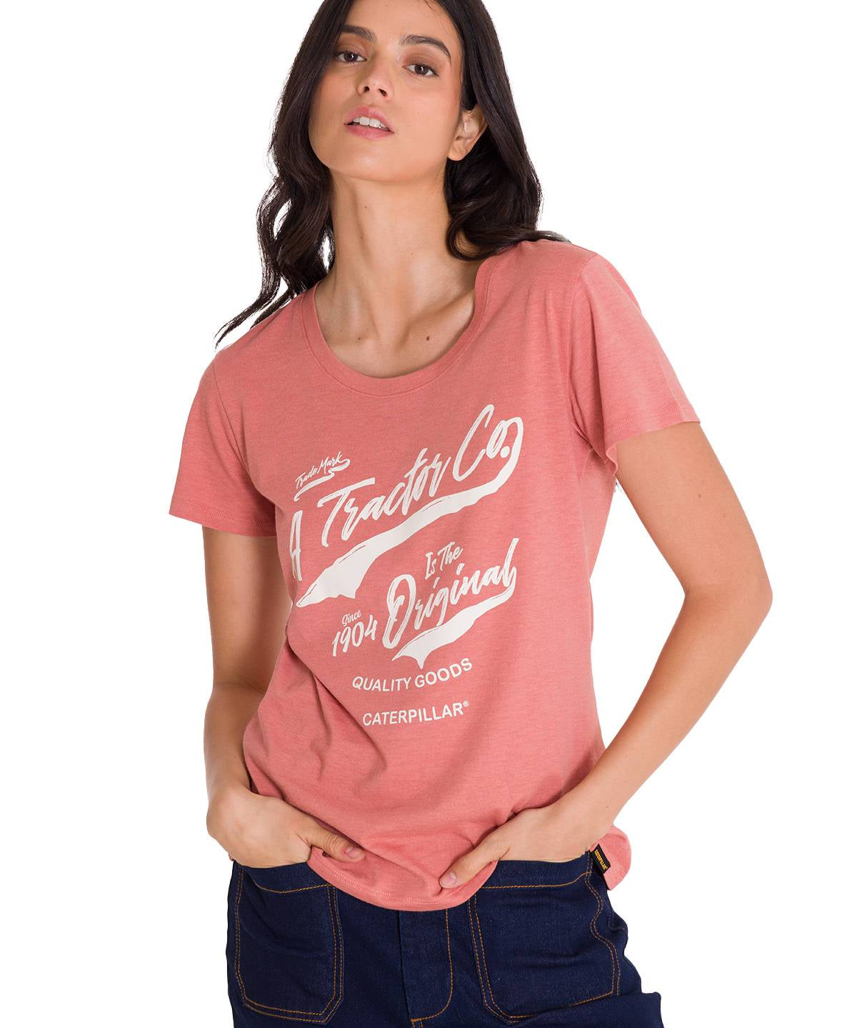 Camiseta Crew Everyday Graphi Para Mujer Color Rosado-1