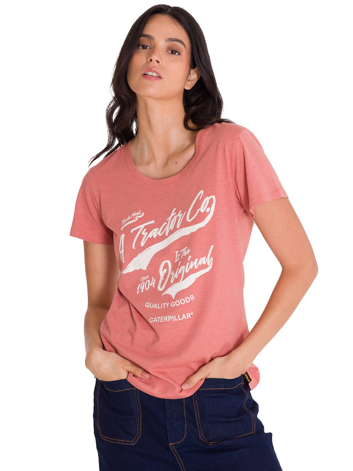 Camiseta Crew Everyday Graphi Para Mujer Color Rosado-1