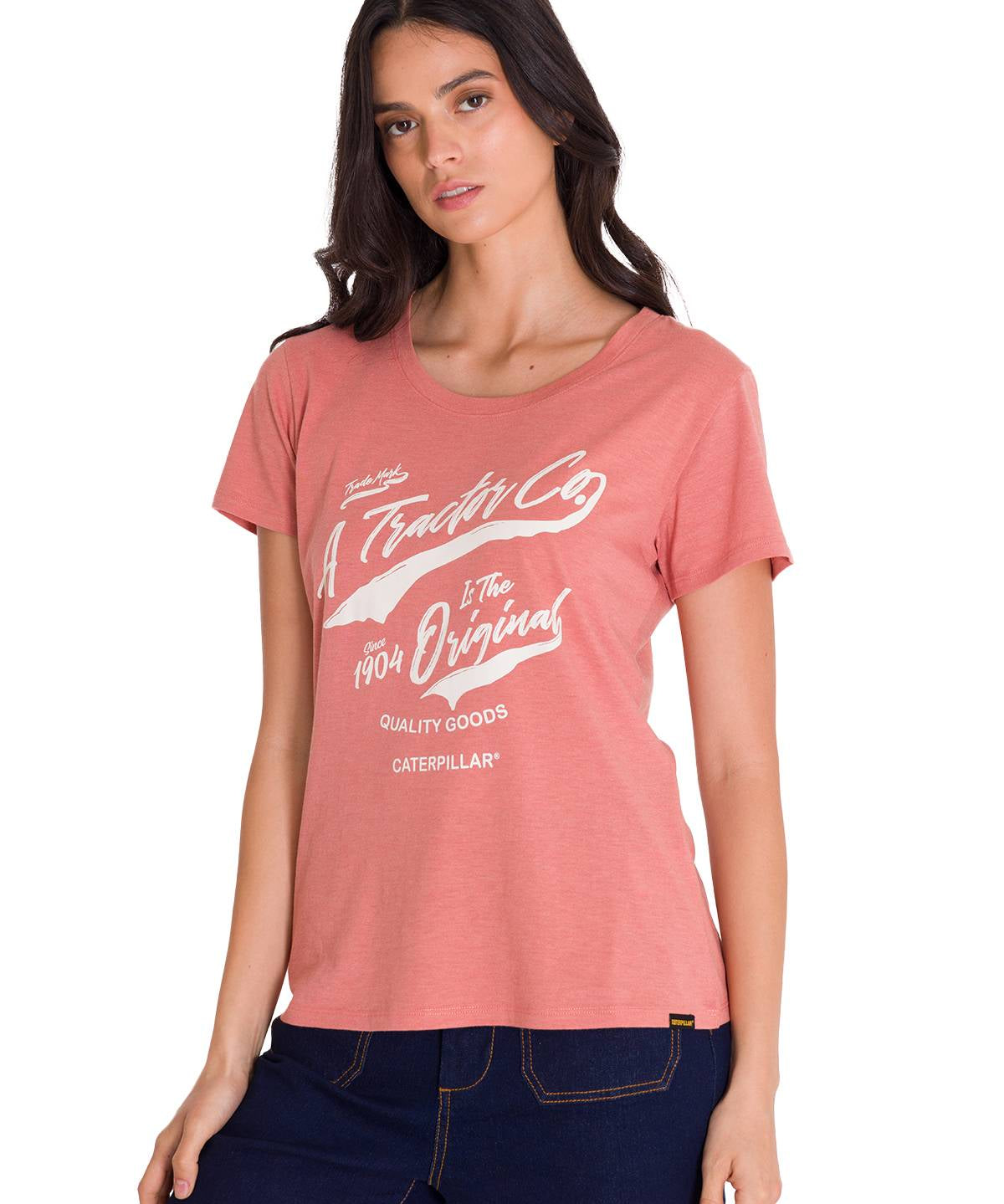 Camiseta Crew Everyday Graphi Para Mujer Color Rosado-2