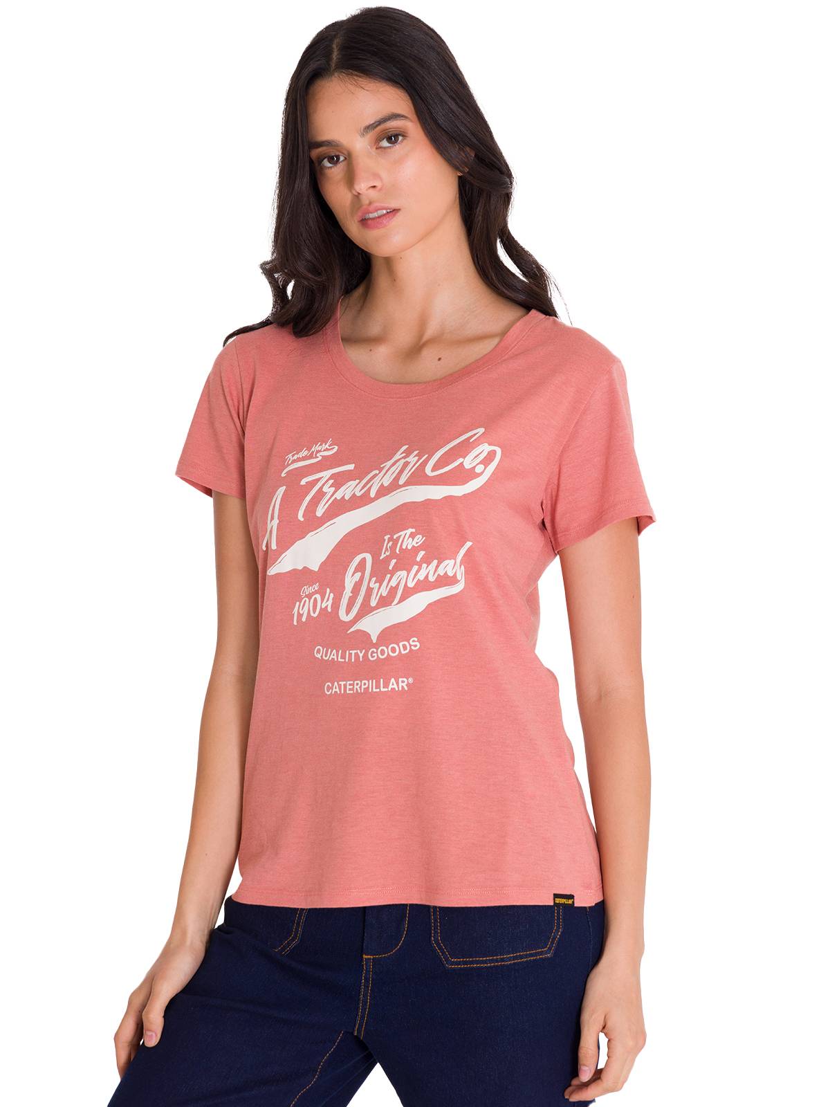 Camiseta Crew Everyday Graphi Para Mujer Color Rosado-2
