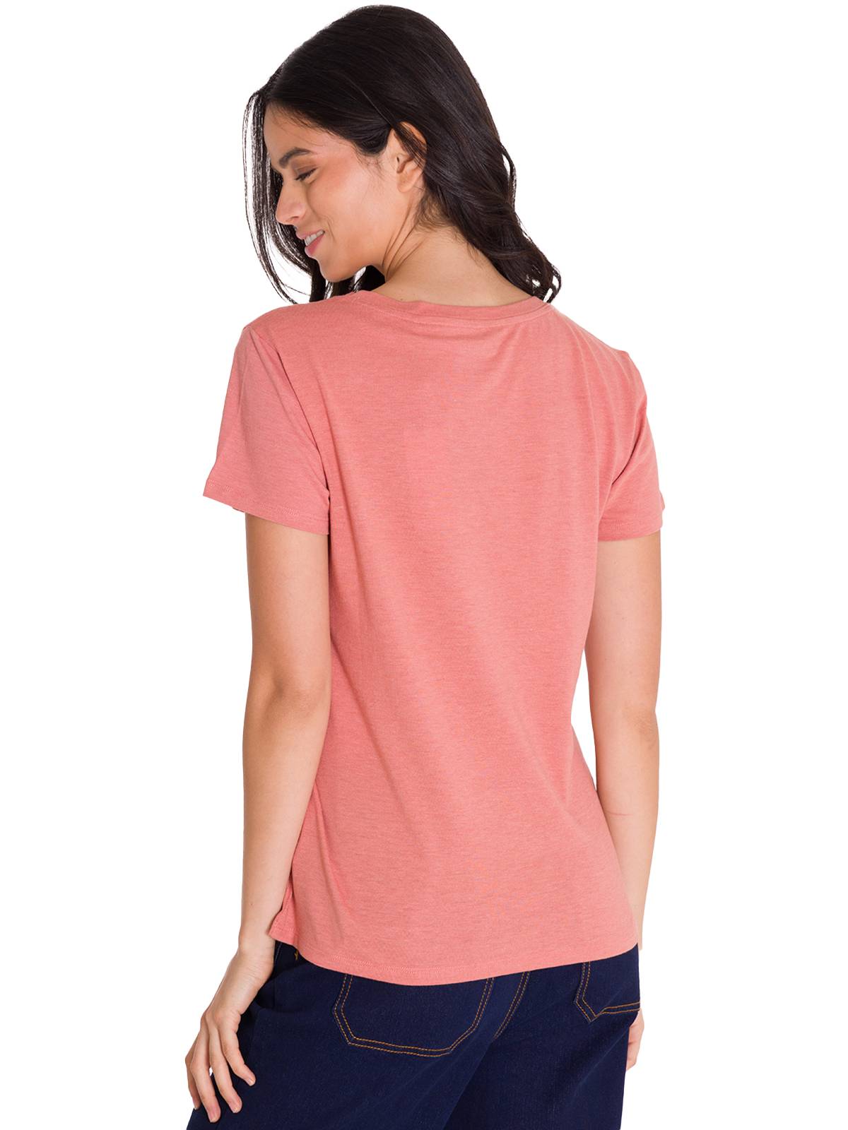 Camiseta Crew Everyday Graphi Para Mujer Color Rosado-3