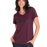 Camiseta Caterpillar Metallic Para Mujer Color Negro-1