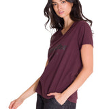Camiseta Caterpillar Metallic Para Mujer Color Negro-2