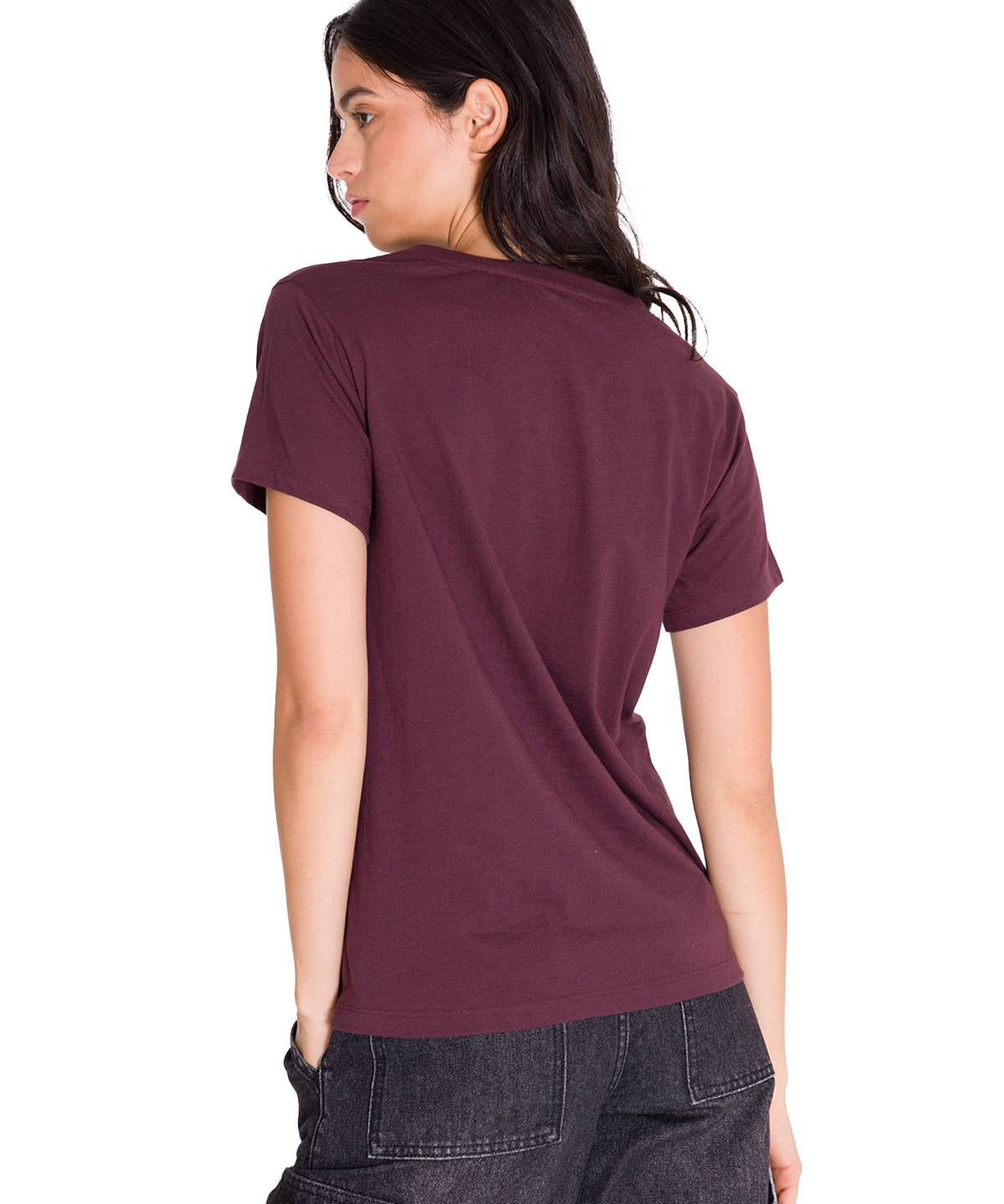 Camiseta Caterpillar Metallic Para Mujer Color Negro-3