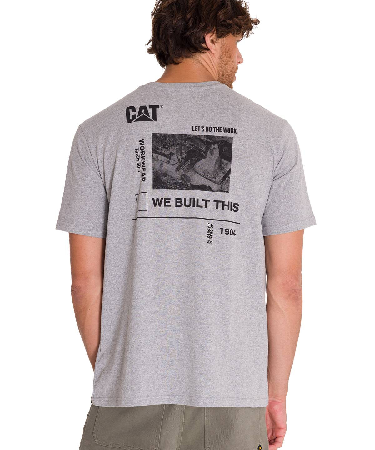 Camiseta Everyday Workwear Gr Para Hombre Color Gris-3
