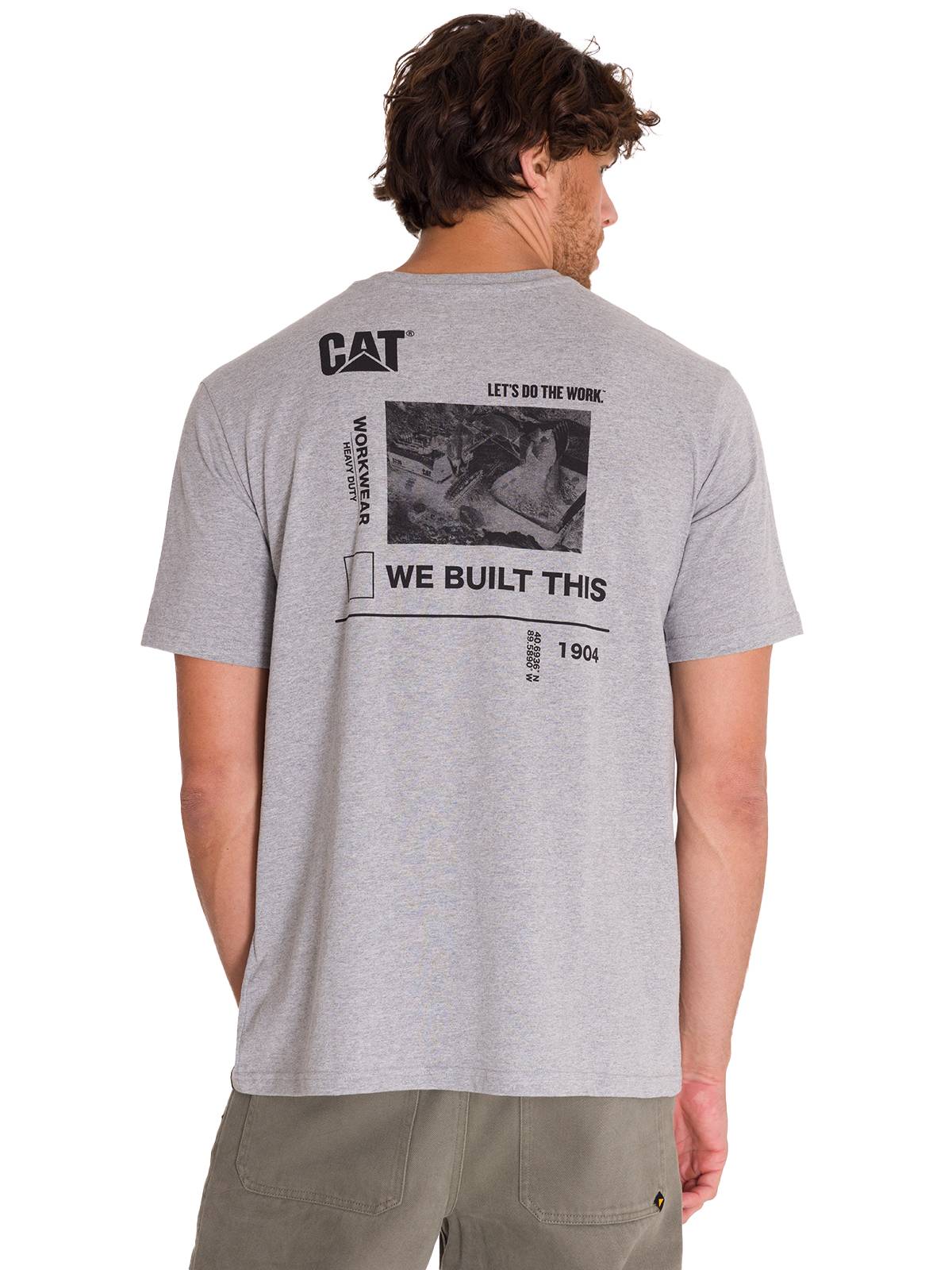 Camiseta Everyday Workwear Gr Para Hombre Color Gris-3