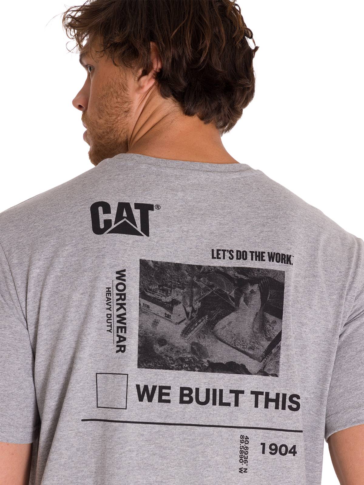 Camiseta Everyday Workwear Gr Para Hombre Color Gris-5