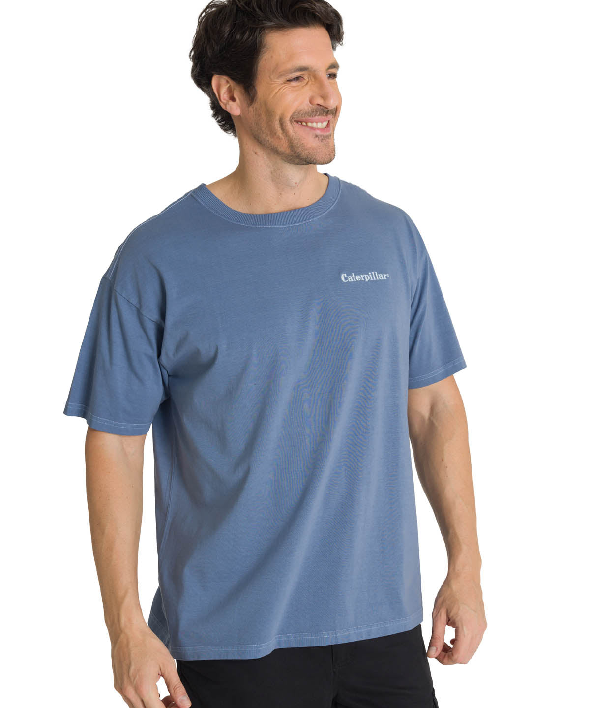 Camiseta Heavyweight Relaxed Para Mujer Color Gris-2