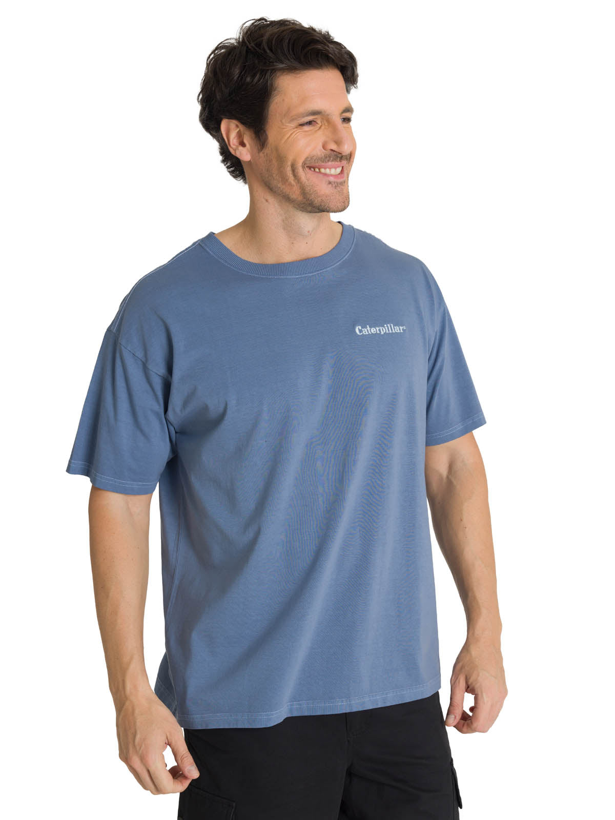 Camiseta Heavyweight Relaxed Para Mujer Color Gris-2