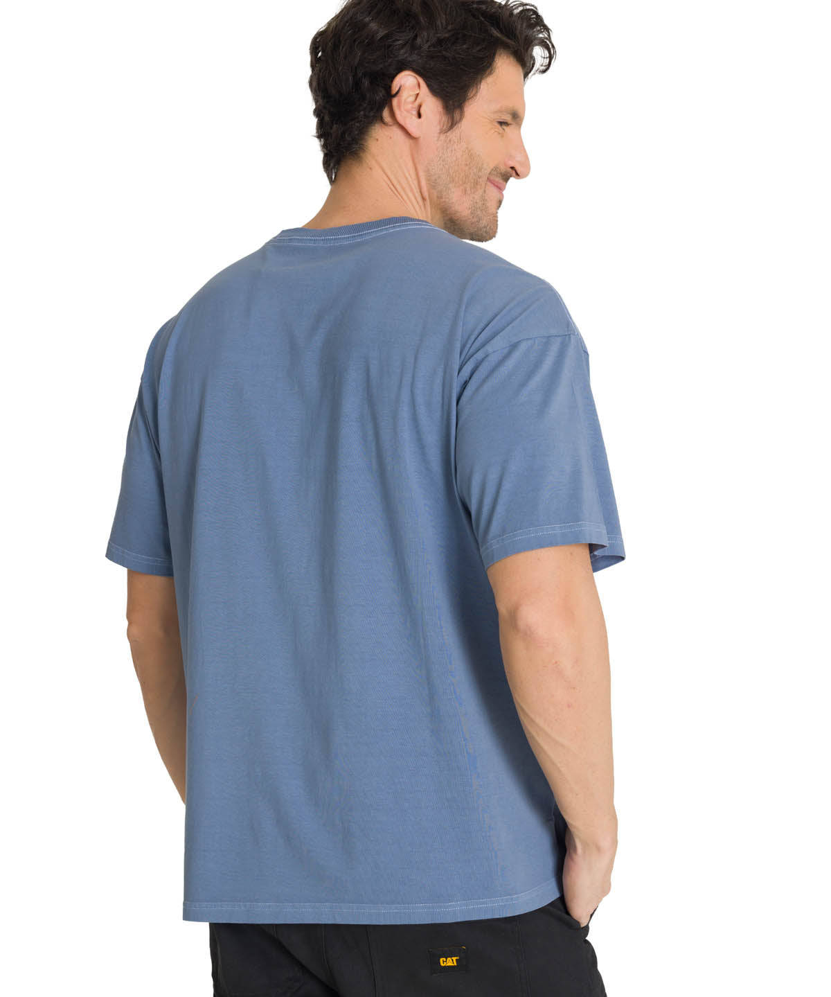 Camiseta Heavyweight Relaxed Para Mujer Color Gris-3