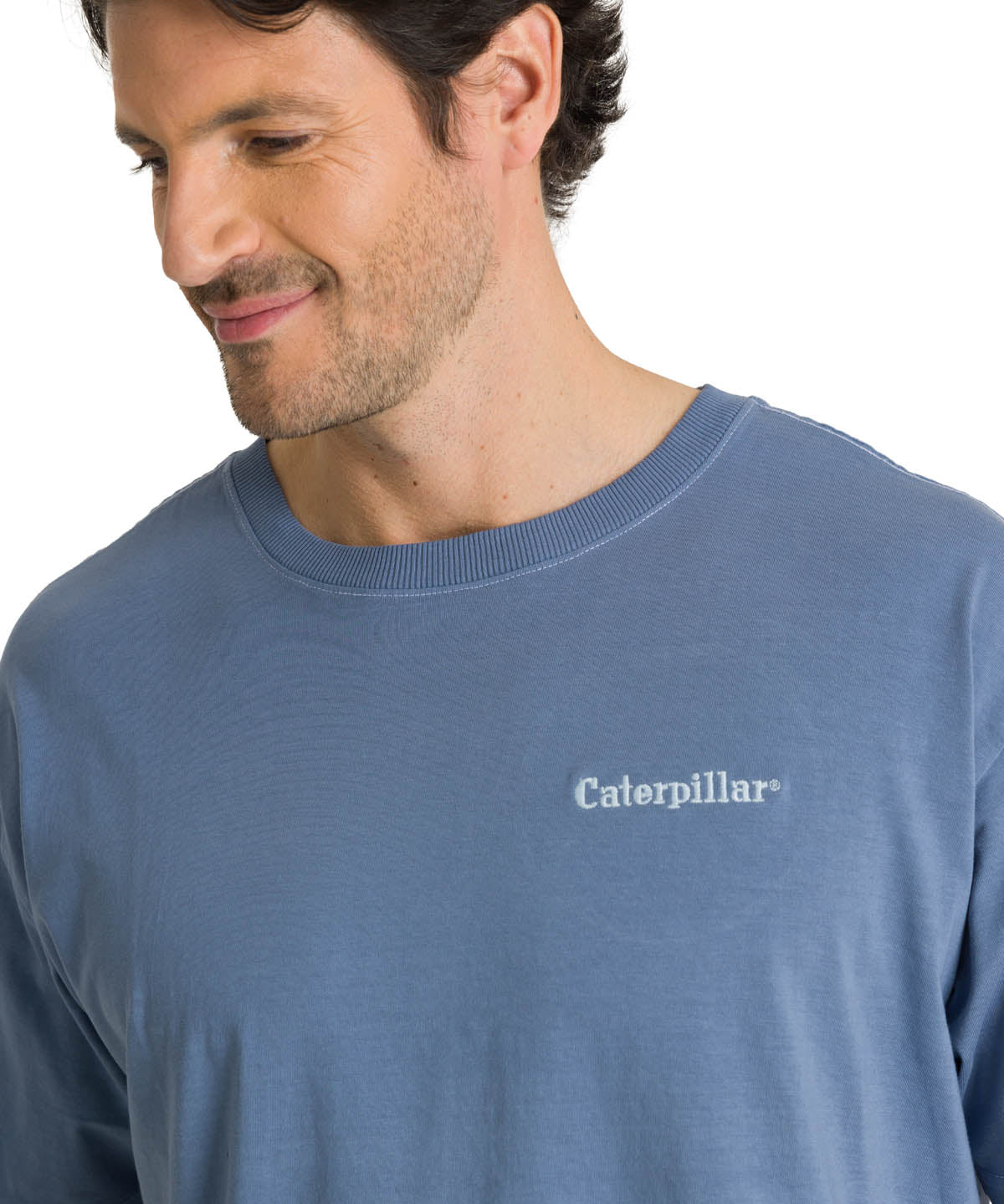 Camiseta Heavyweight Relaxed Para Mujer Color Gris-4