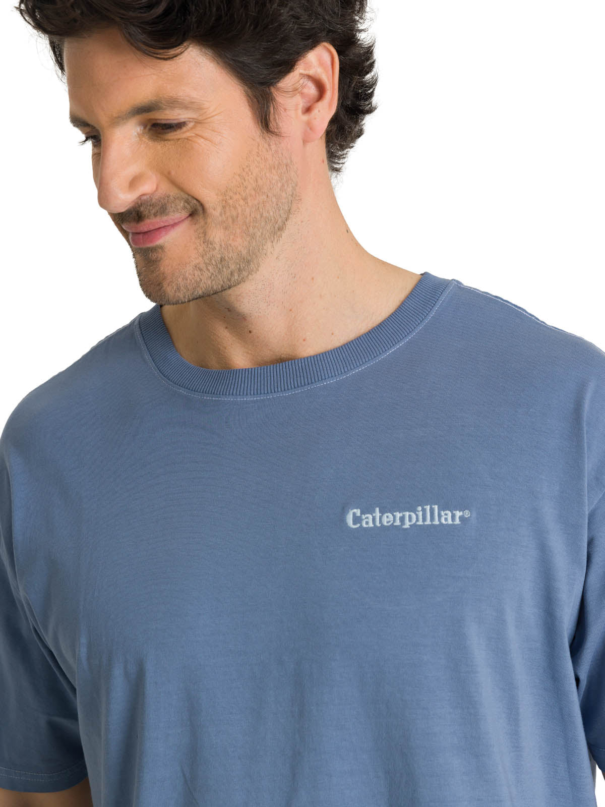 Camiseta Heavyweight Relaxed Para Mujer Color Gris-4