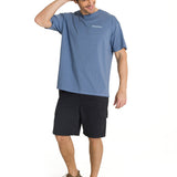 Camiseta Heavyweight Relaxed Para Mujer Color Gris-5