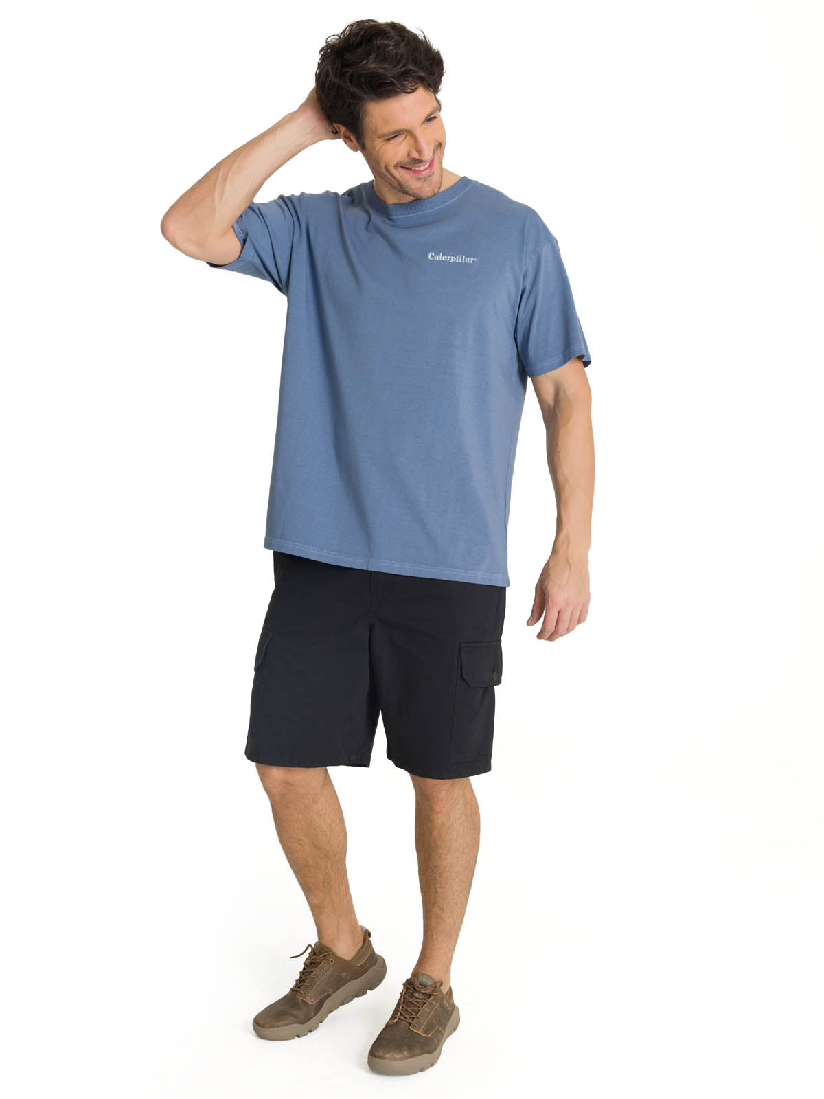 Camiseta Heavyweight Relaxed Para Mujer Color Gris-5