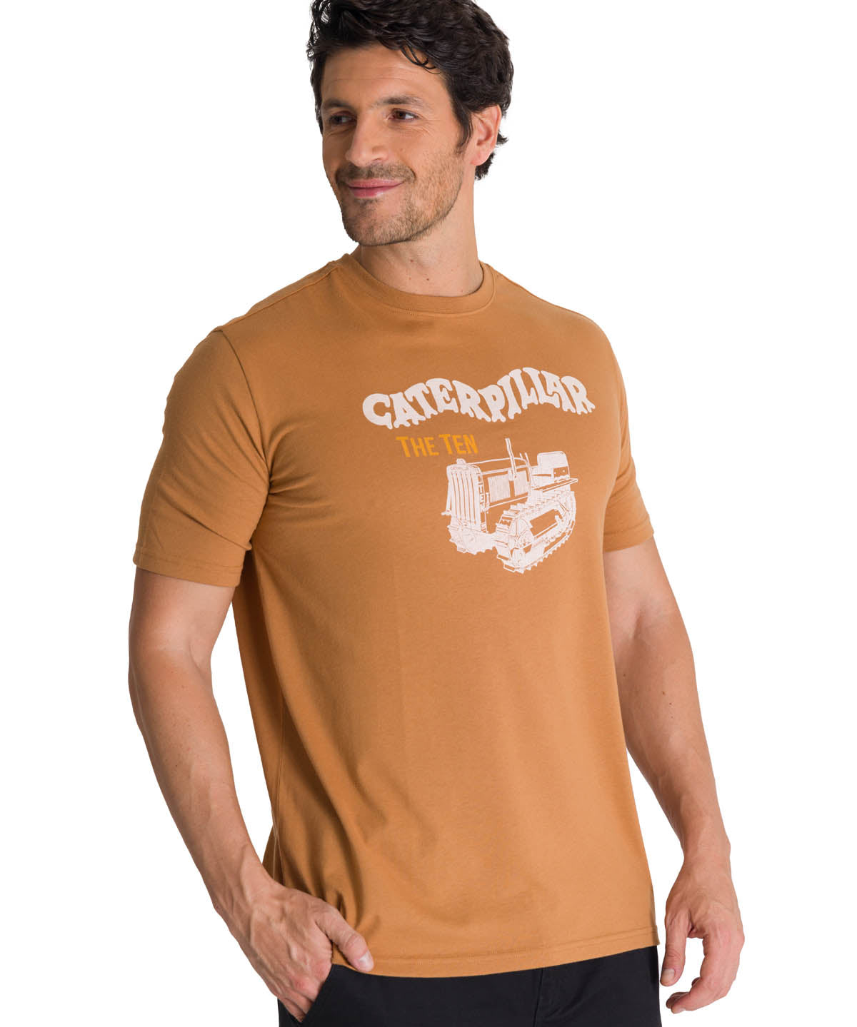Camiseta Heritage The Ten Tee Para Hombre Color Café-1