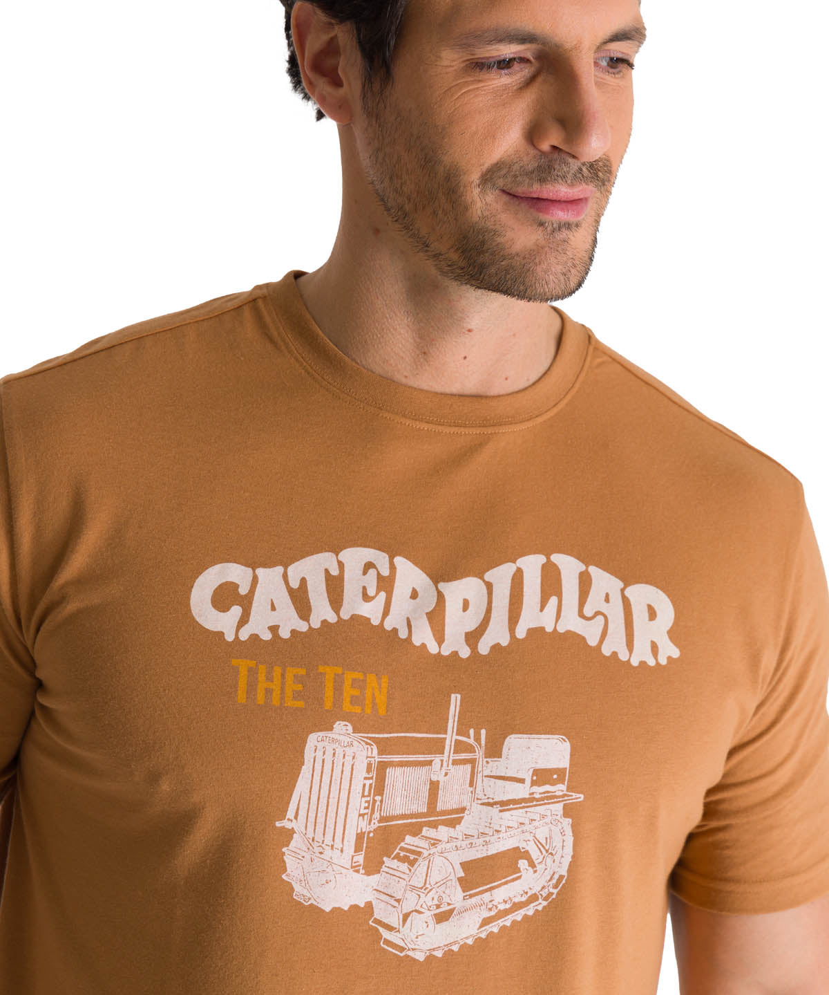 Camiseta Heritage The Ten Tee Para Hombre Color Café-4