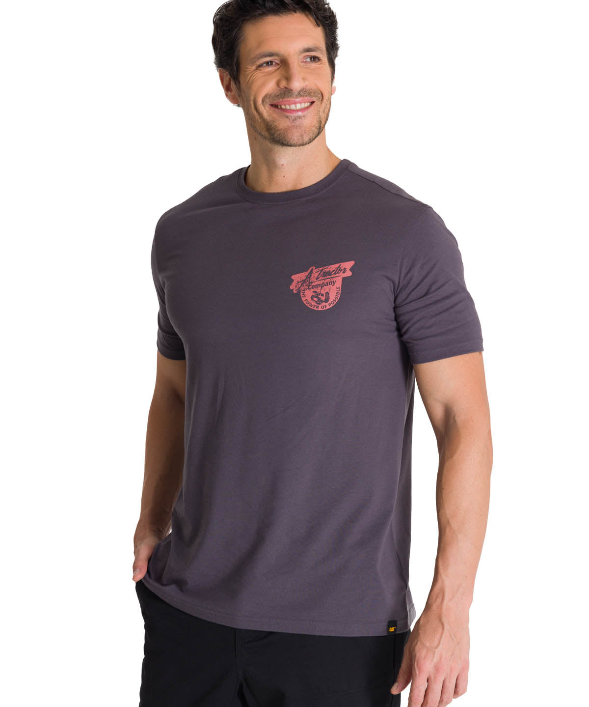 Camiseta Heritage Tractor Co Para Hombre Color Gris-1