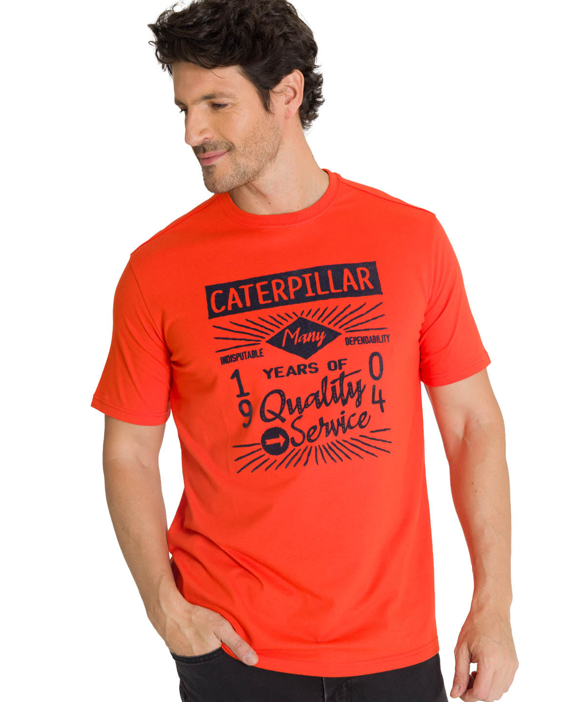 Camiseta Heritage 1904 Tee Para Hombre Color Rojo-1
