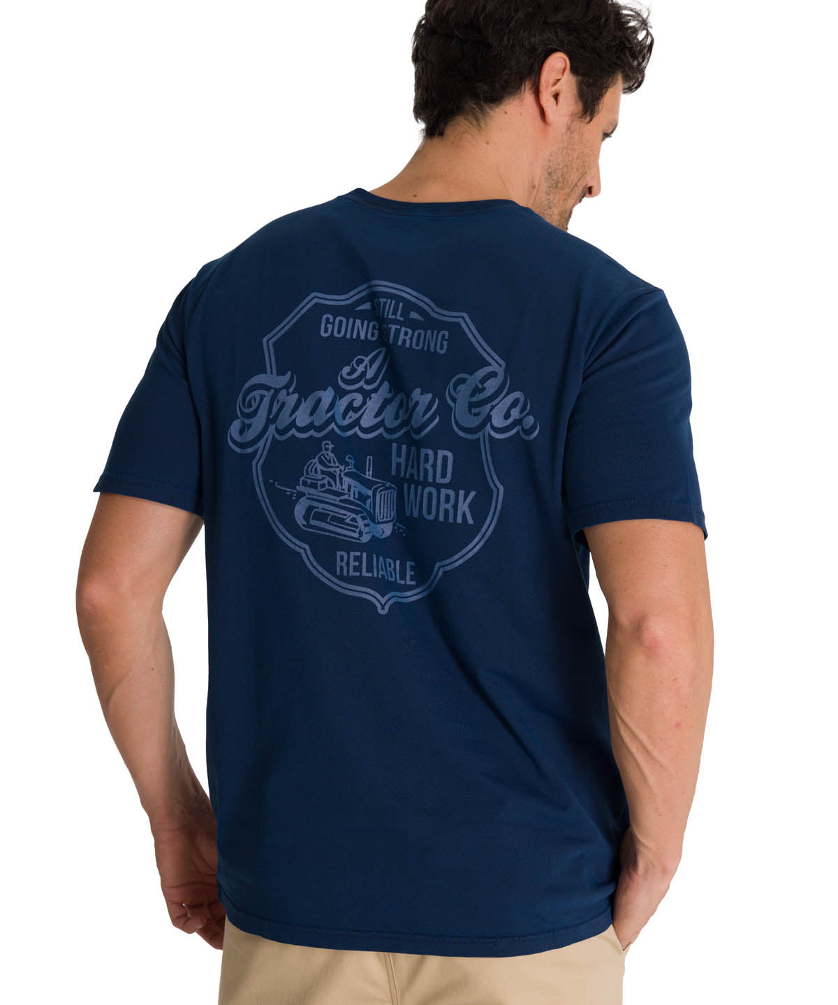 Camiseta Heavyweight Heritage Para Mujer Color Azul-3