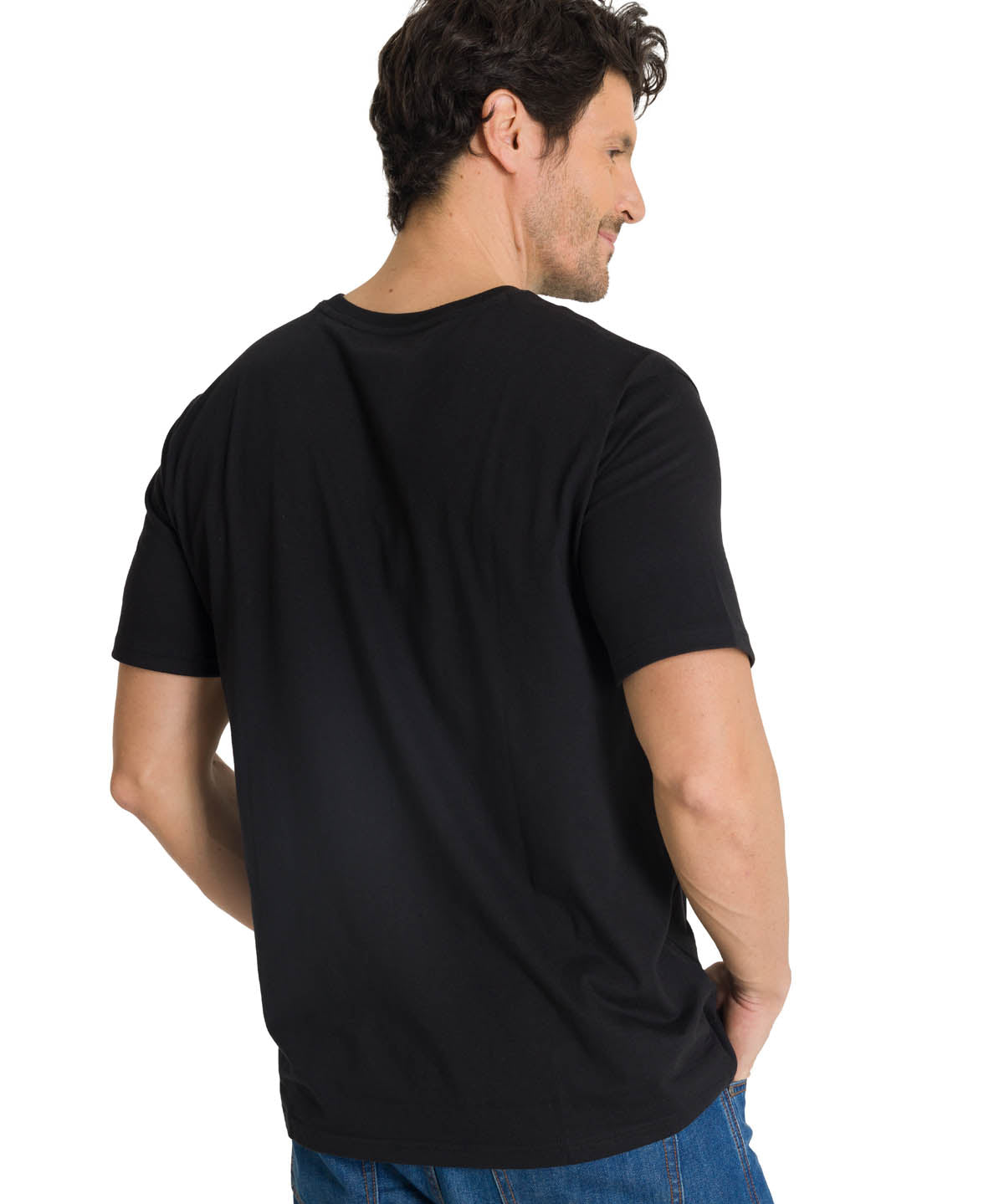 Camiseta Caterpillar Puff Pri Para Hombre Color Negro-3