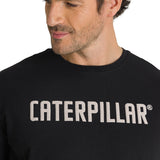Camiseta Caterpillar Puff Pri Para Hombre Color Negro-4