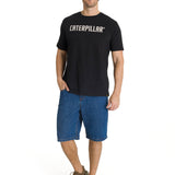 Camiseta Caterpillar Puff Pri Para Hombre Color Negro-5