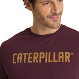 Camiseta Caterpillar Puff Pri Para Hombre Color Morado-4