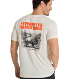 Camiseta Roam Free Bison Tee Para Hombre Color Beige-3