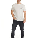 Camiseta Roam Free Bison Tee Para Hombre Color Beige-5