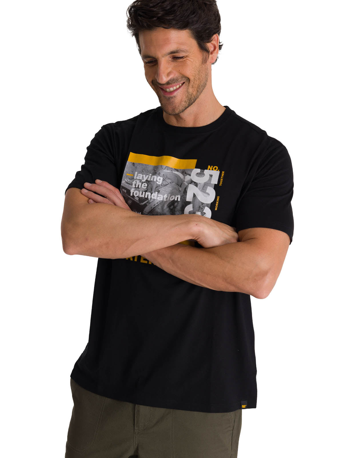 Camiseta Everyday Workwear Gr Para Hombre Color Negro-2