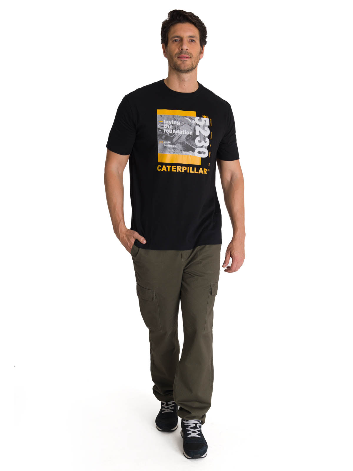 Camiseta Everyday Workwear Gr Para Hombre Color Negro-5