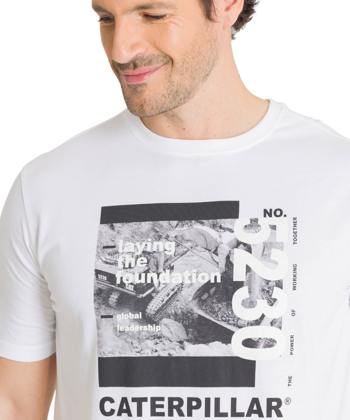 Camiseta Everyday Workwear Gr Para Hombre Color Blanco-4