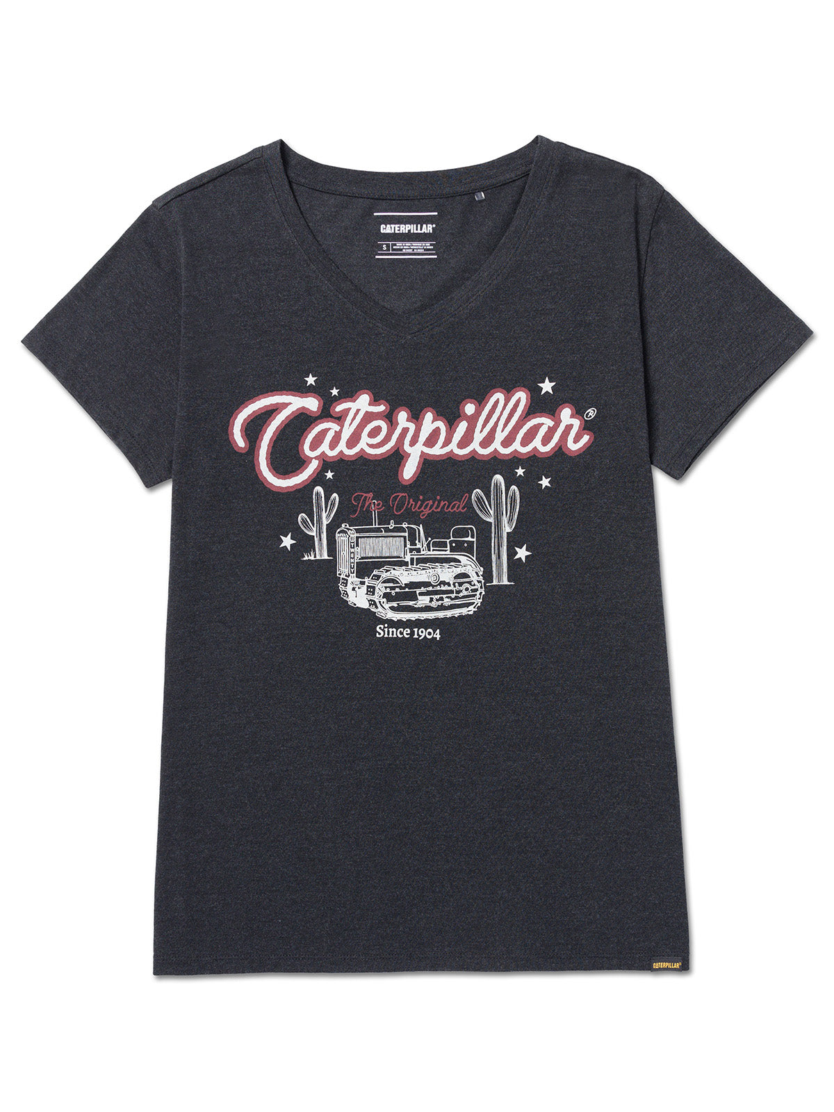 Camiseta V-Neck Graphic Tee 1 Para Mujer Color Negro-1