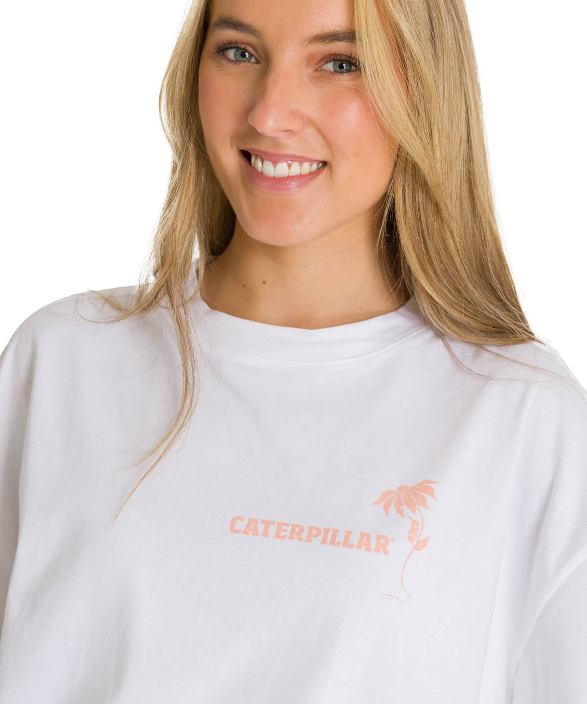 Camiseta Oversize Graphic Tee Para Mujer Color Blanco-4