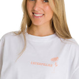 Camiseta Oversize Graphic Tee Para Mujer Color Blanco-4