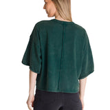 Camiseta Oversize Graphic Tee Para Mujer Color Verde-3