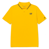 Polo Cat Logo Pique Polo Para Hombre Color Amarillo