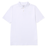 Polo Cat Logo Pique Hombre Color Blanco