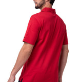 Polo Cat Logo Pique Hombre Color Rojo-2