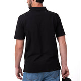 Polo Cat Logo Pique Hombre Color Negro-2