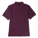 Polo Cat Logo Jersey Polo Para Hombre Color Vinotinto