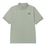 Polo Cat Logo Jersey Polo Para Hombre Color Verde